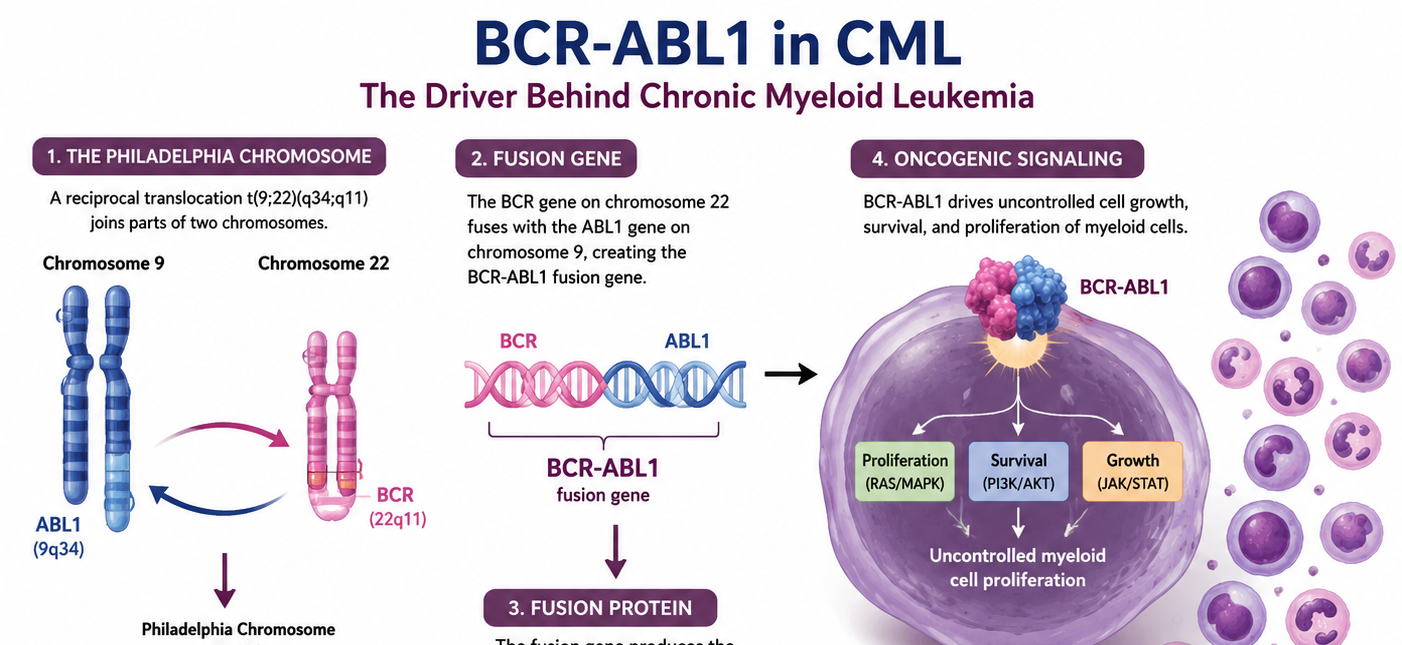The concept behind  BCR::ABL1  positive CML treatment strategy and TKD mutation.